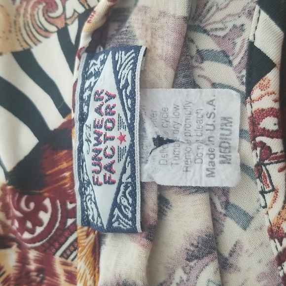 🦋No.1 Funwear Factory 90s Vintage Mixed Animal Print Top - Picture 5 of 5